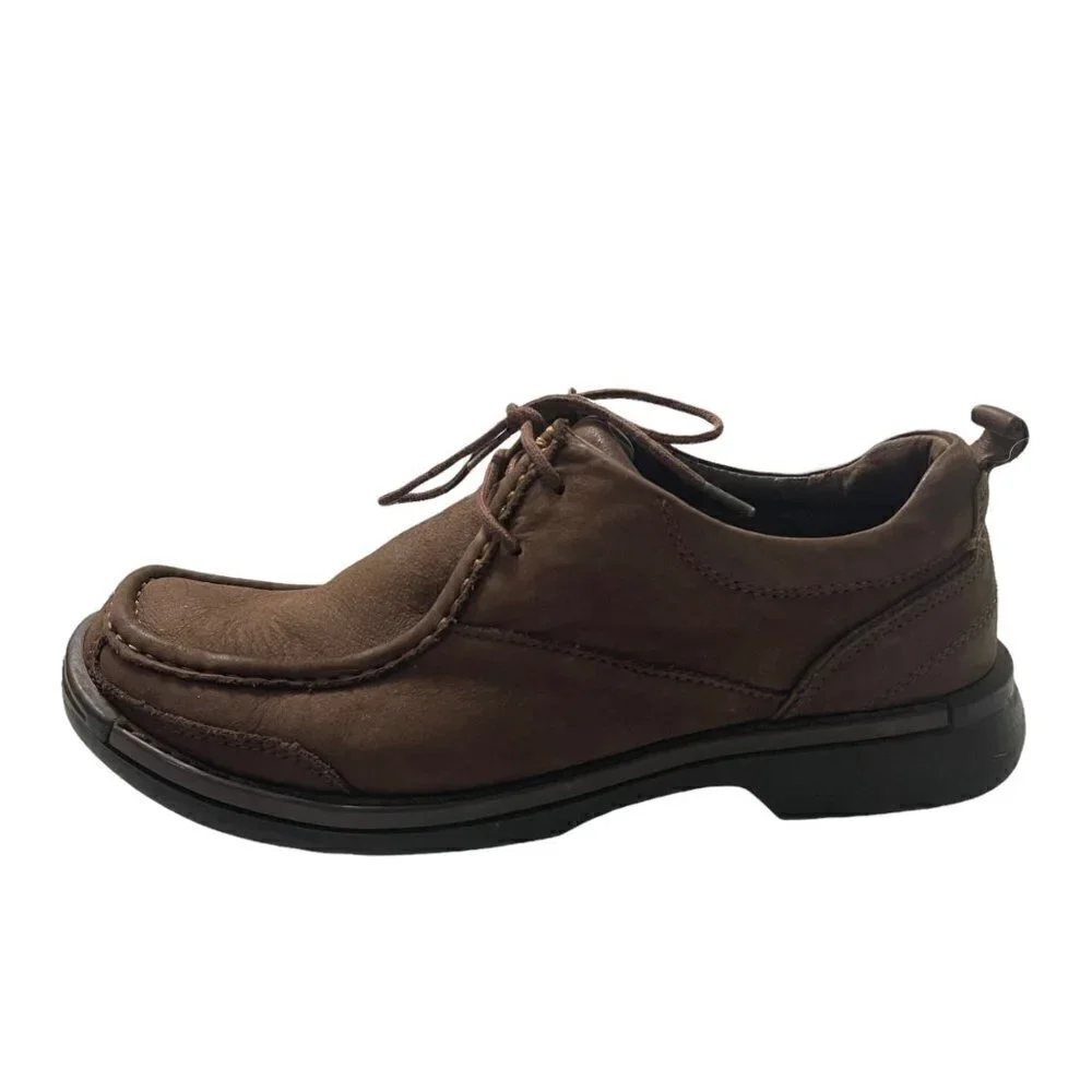 Nunn Bush Men's Brown Leather Lace Up Dress Shoes Chukka Boots Size 9